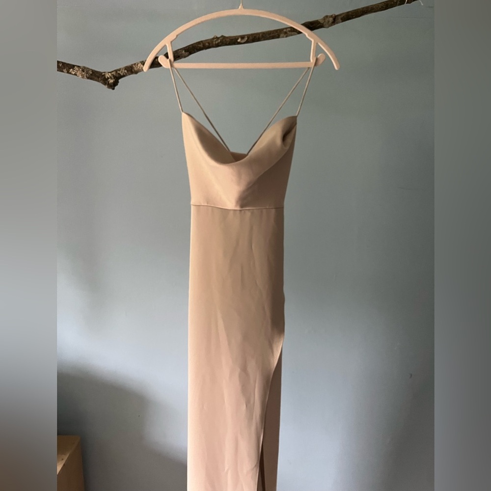 BHLDN by Anthropologie cowl neck satin gown